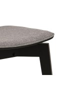 Krzesło Roxby tapicerowane szare/czarne - ACTONA